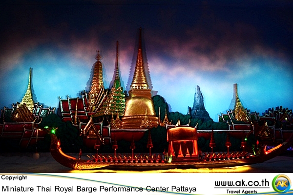 Miniature Thai Royal Barge Performance Center Pattaya 1